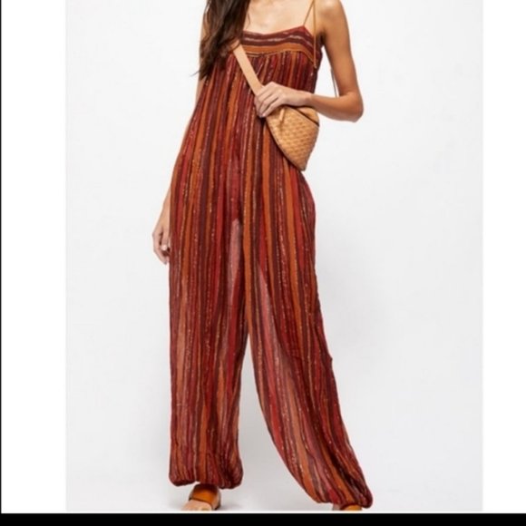 NWT Free People Harem Lure Jumpsuit - Picture 7 of 9
